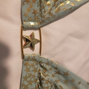 Victorias secret bikini green and gold stars